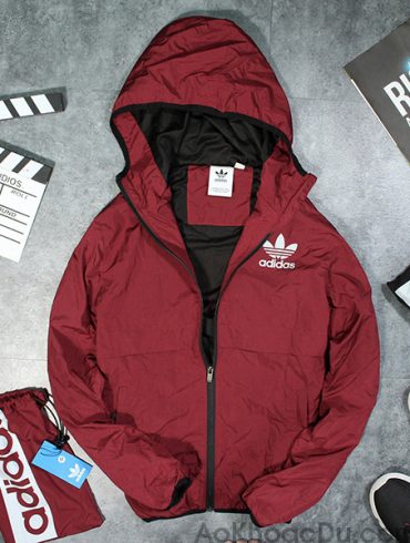 Áo Khoác Dù Đỏ Đô