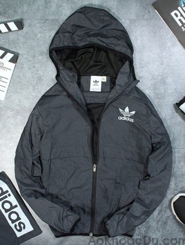 Áo Khoác Dù Màu Xám Trơn