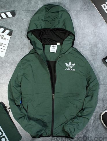 áo khoác dù xanh lá