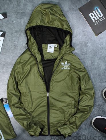 áo khoác dù xanh rêu