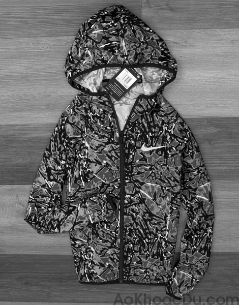 ao-khoac-nike-1-lop-1 Áo Khoác Nike 1 Lớp Rằn Ri Trắng Đen